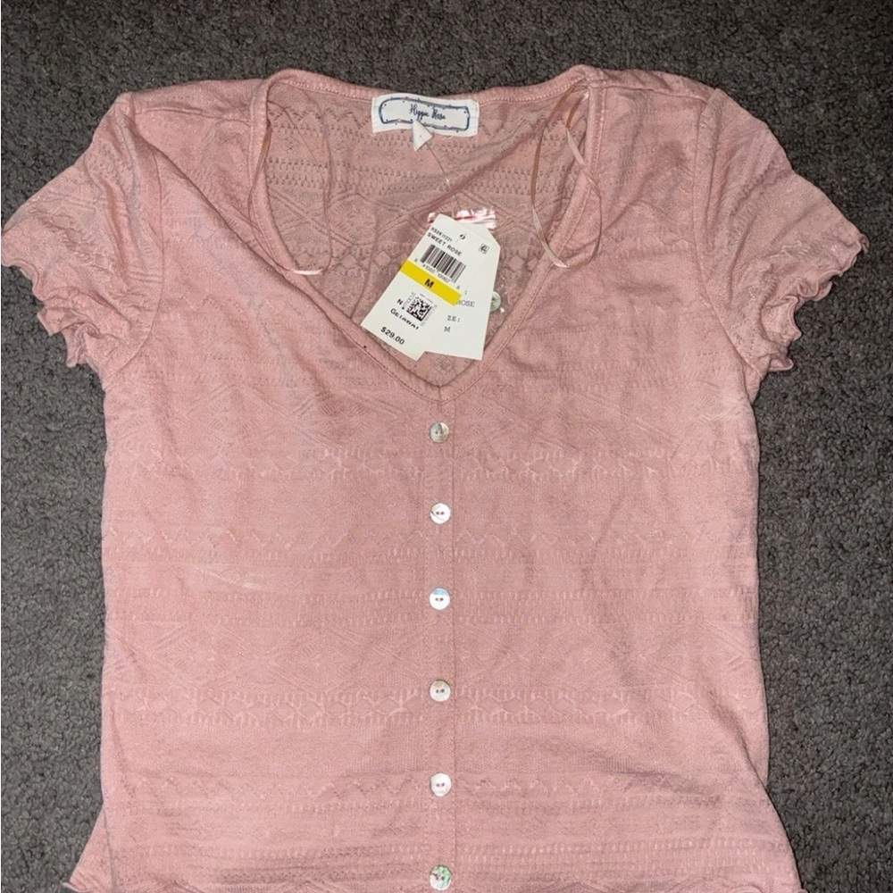 Hippie rose pink shirt
